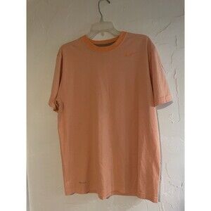 Nike dri fit orange large T-shirt striped